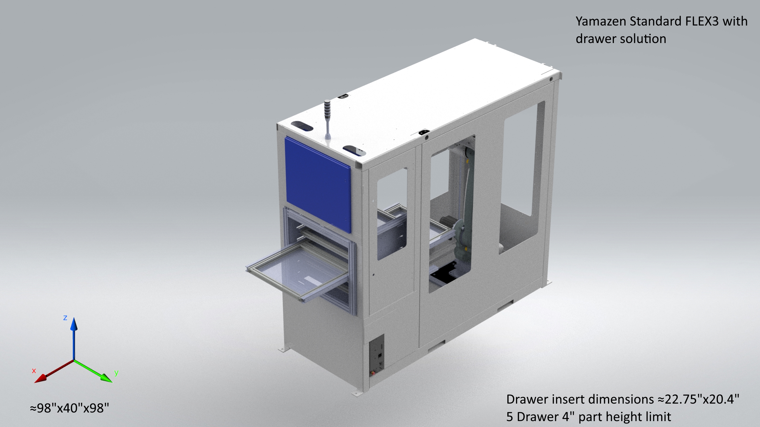 CNC Machine |FLEX3 Automation Drawer